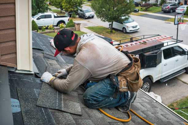 Professional Roofing technician working in Virginia Beach, VA